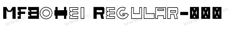 MFBoHei Regular字体转换